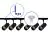 Bright Choice Set completo 1-Fase Rail L 1 x 2 Metro Negro | incl. 6x Foco + GU10 2700K 3W Regulable + Tapa Final, Conector de Alimentación y L -Conector