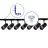 Bright Choice Set completo 1-Fase Rail L 1 x 2 Metro Negro | incl. 7x Foco + GU10 2700K 3W Regulable + Tapa Final, Conector de Alimentación y L -Conector