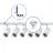 Bright Choice Set completo 1-Fase Rail L 1 x 2 Metro Blanco | incl. 6x Foco + GU10 2700K 3W Regulable + Tapa Final, Conector de Alimentación y L -Conector