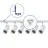 Bright Choice Set completo 1-Fase Rail L 1 x 1,5 Metro Blanco | incl. 6x Foco + GU10 2700K 3W Regulable + Tapa Final, Conector de Alimentación y L -Conector