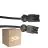 Multipack 50x Noxion GST - Compatible Cable de extensión Negro - Macho + Hembra - 3m - 3 pole 1,5mm2