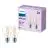 Multipack 2x Philips Bulbo LED E27 Pera Con Filamento Clara 7W 850lm - 840 Blanco Frio