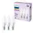 Multipack 3x Philips Bulbo LED E14 Vela Mate 3W 250lm - 827 Luz Muy Cálida