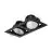 Philips Foco LED Greenspace Accent Gridlight Aluminium Negro 62W 4000lm 120D - 830 Luz Cálida | 154mm - IP20 - Interact Regulable