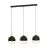 Eglo Colgante De Luz Callow Acero Madera Negro Marrón | IP20 - Apta para 3x E27 