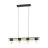 Eglo Colgante De Luz Bailrigg Acero Madera Negro Marrón | IP20 - Apta para 4x E27 