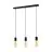 Eglo Colgante De Luz Pozueta Acero Negro | IP20 - Apta para 3x E27 