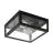Eglo Pared y Luz de techo Amezola Acero Negro | IP44 - Apta para 2x E27 