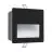 Eglo Luz De Pared Aracena Aluminium Negro 3W 500lm - 840 Blanco Frio