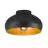 Eglo Luz de techo Mogano 2 Negro, Oro | Apta para E27