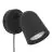 Eglo Luz De Pared Camaldoli Acero Negro | Apta para GU10