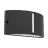 Eglo Luz De Pared Poggiarello Negro Up & Down | IP54 - Apta para 1x E14