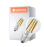 Ledvance Classic Superior LED Bulbo E27 Pera Con Filamento Clara 8.2W 1521lm - 827 Luz Muy Cálida | Regulable - Reemplazo 100W