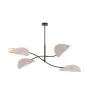 Emibig Luz de techo Lotus Acero Negro | Apta para 4x E14 - Max 10W