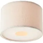 Brilliant Teddy Luz de techo Metal Textil Beige | 350mm - Apta para 2x E27