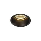 SLV Horn 1 Foco Circular Negro Esférica | Recorte 75mm - Apta para 1x GU10