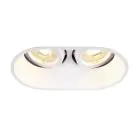 SLV Horn Doble Foco Aluminium Blanco | Apta para 2x GU10 
