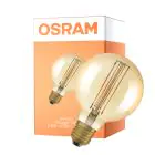 Osram Vintage 1906 LED E27 Globe Con Filamento Oro 95mm 5.8W 470lm - 822 Luz Muy Cálida | Regulable