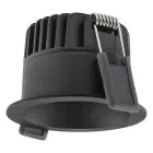 Ledvance Foco LED Oscurolight Aluminium Negro 8W 680lm 36D - 930 Luz Cálida | Recorte 68mm - IP44 - Mejor reproducción de color - Regulable