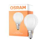 Osram LED Classic LED E14 Pera Con Filamento Mate 1.2W 255lm - 827 Luz Muy Cálida | Reemplazo 25W