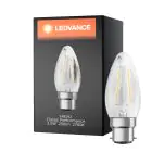 Ledvance Classic Performance LED Bulbo B22d Vela con Filamento Clara 2.5W 250lm - 827 Luz muy Cálida | Reemplazo 25W