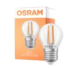 Osram Classic LED E27 Esférica Con Filamento Clara 2.2W 470lm - 827 Luz Muy Cálida | Reemplazo 40W