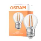 Osram Classic LED E27 Esférica Con Filamento Clara 3.8W 806lm - 827 Luz Muy Cálida | Reemplazo 60W