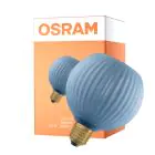 Osram Decor LED Lamp Azul Vidrio LED E27 Globe Mate 3.5W 300lm - 827 Luz Muy Cálida | Reemplazo 25W