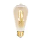 WiZ Smart LED E27 Edison Con Filamento Ámbar 6.5W 720lm - 820-845 Ajustable Blanco | Regulable - Reemplazo 50W