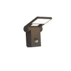 Ansell LED Luz de pared Tempo 90D Ajustable Grafito  10W 685lm - 830 Luz Cálida | IP54 - Sensor de movimiento y luz