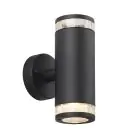Nordlux Birk Luz De Pared Aluminium Negro | IP44 - Apta para 2x GU10