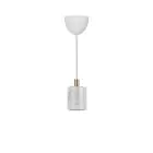 Nordlux Siv Colgante De Luz Mármol y Metal Blanco | 65mm - Apta para E27
