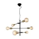 Nordlux Colgante De Luz Josefine Metal Negro | IP20 - Apta para 6x E27