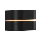Nordlux Sibelis Luz De Pared Aluminium Negro | IP44 - Apta para E27