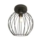 Emibig Luz de techo Nest Acero Negro | Apta para 1x E27 - Max 15W