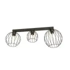 Emibig Luz de techo Nest Acero Negro | Apta para 3x E27 - Max 15W