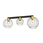 Emibig Luz de techo Nest Acero Negro | Apta para 3x E27 - Max 15W