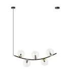 Emibig Colgante De Luz Ritz Acero Negro | Apta para 5x E14 - Max 10W