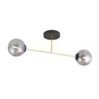 Emibig Luz de techo Magnum Acero Negro | Apta para 2x E14 - Max 10W