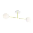 Emibig Luz de techo Magnum Acero Blanco | Apta para 2x E14 - Max 10W