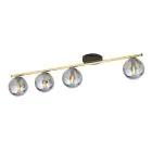 Emibig Luz de techo Monza Acero Negro | Apta para 4x E14 - Max 10W