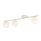 Emibig Luz de techo Monza Acero Blanco | Apta para 3x E14 - Max 10W