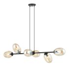 Emibig Colgante De Luz Pandora Acero Negro | Apta para 6x E14 - Max 10W