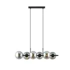 Emibig Colgante De Luz Rory Acero Negro | Apta para 6x E14 - Max 10W