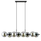 Emibig Colgante De Luz Rory Acero Negro | Apta para 8x E14 - Max 10W