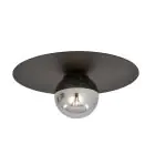 Emibig Luz de techo Solar Acero Negro | Apta para 1x E14 - Max 10W