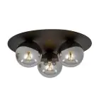 Emibig Luz de techo Solar Acero Negro | Apta para 3x E14 - Max 10W