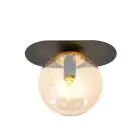 Emibig Luz de techo Plaza Acero Negro | Apta para 1x E14 - Max 10W