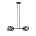 Emibig Colgante De Luz Playa Acero Negro | Apta para 2x E27 - Max 15W