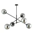 Emibig Colgante De Luz Lineal Acero Negro | Apta para 6x E14 - Max 10W